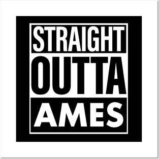 Ames Name Straight Outta Ames Posters and Art